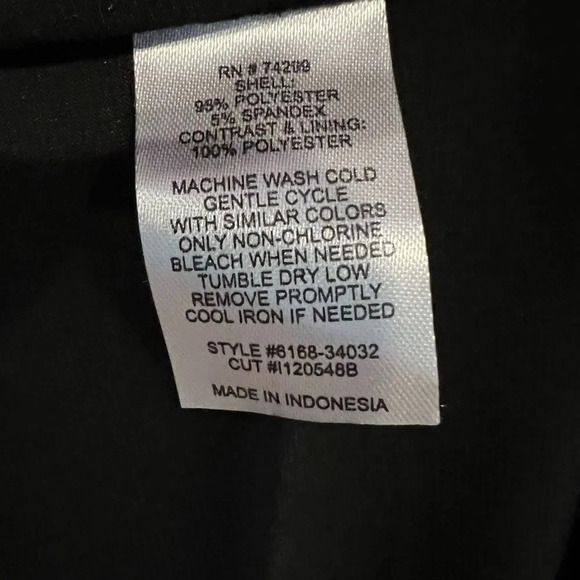 Enfocus Studios Black White Polka Dots‎ Sleeveless Ruffle Dress - Picture 7 of 9